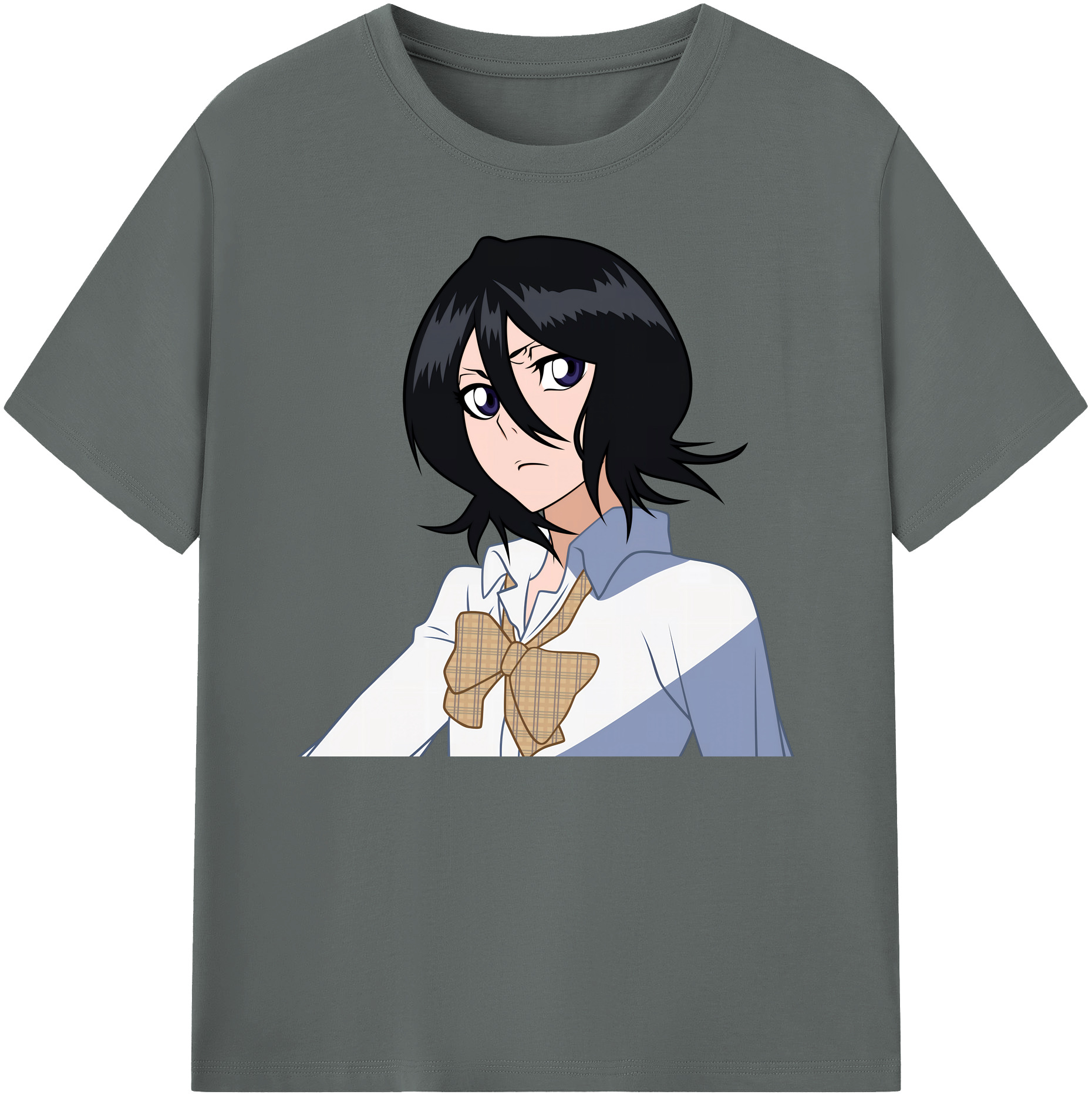 （画像用） ブリーチ 朽木ルキア BLEACH Kuchiki Rukia 綿100％ メンズ半袖Tシャツ｜肌触りやわらか＆通気性